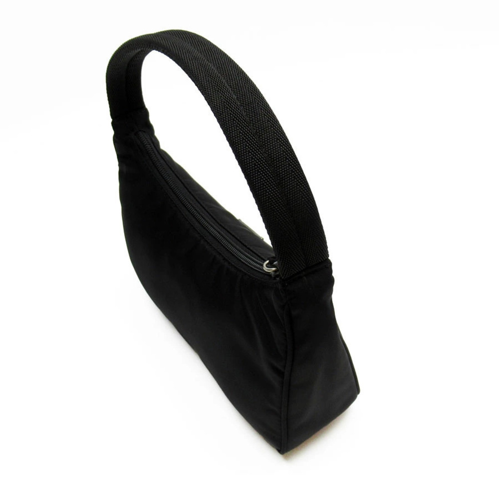 Prada Silver Black Shoulder Bag Silver Black